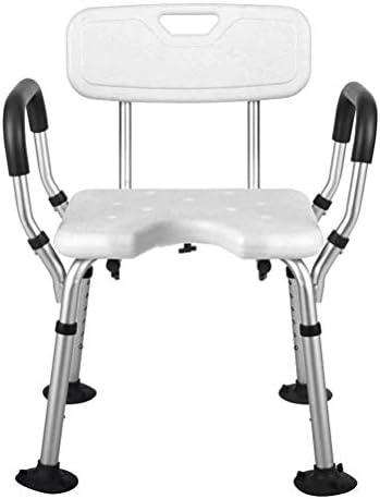 Duş Tezgah Sandalye Tıbbi Aracı ile Çıkarılabilir Geri ve Arms-Ayarlanabilir Yükseklik Küvet Sandalye, Montaj spa Küvet Koltuk-Kaymaz