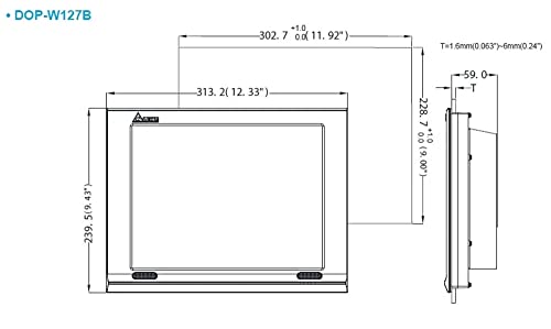 DOP-W127B 12.1 İnç HMI Dokunmatik Ekran Kutuda Yeni 1 Yıl Garanti