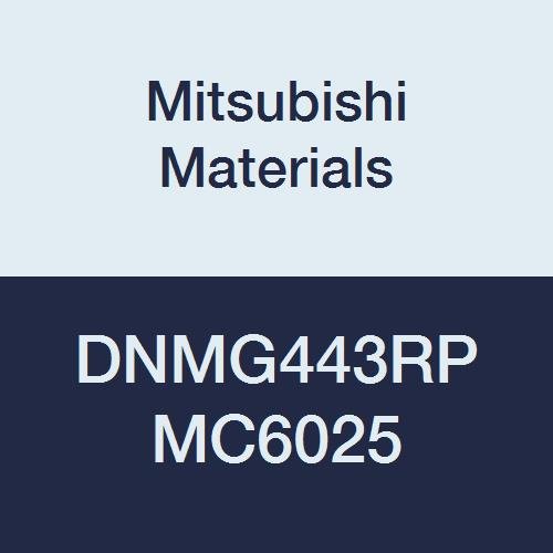 Mitsubishi Malzemeleri DNMG443RP MC6025 DNMG Karbür DN Tipi Delikli Negatif Tornalama Ucu, Kaplamalı, Eşkenar Dörtgen 55°,