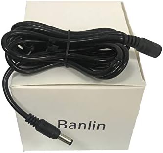 Banlin 5M (16.40 ft) DC Güç Kaynağı Uzatma Kablosu, DC Güç Adaptörü için 5.5 mm x 2.1 mm DC Uzatma Kablosu, LED Şerit ışığı,