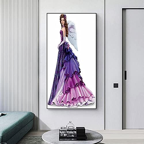 Kaidanwang 5D DIY Tam Matkap Yuvarlak Elmas Boyama Elbise Lady Elmas Nakış Mozaik Kiti Ev Dekor için Boncuk Sanat Duvar Hediye