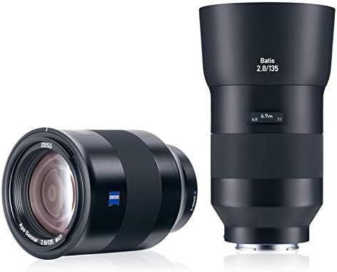 Zeiss 135mm F / 2.8 Batis Serisi Lens için Sony Tam Çerçeve E-Montaj Nex Kameralar, Siyah