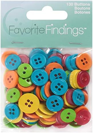 Blumenthal Lansing'in Favori Bulguları Yuvarlak Düğmeler, Kırmızı ve Yeşil, 28 g