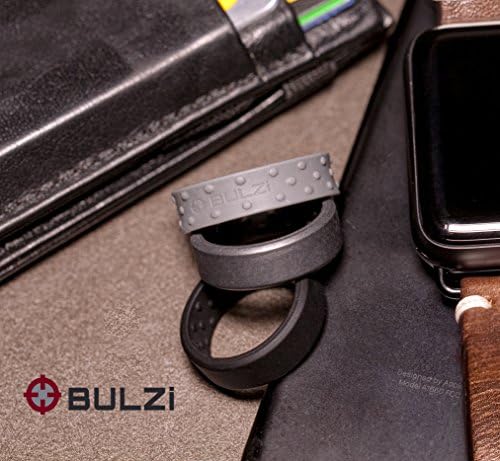 BULZi Alyans, Masaj Comfort Fit Premium Silikon Yüzük ile Hava Akımı, erkek ve kadın Yüzük, Nefes Esnek İş Güvenliği Konfor