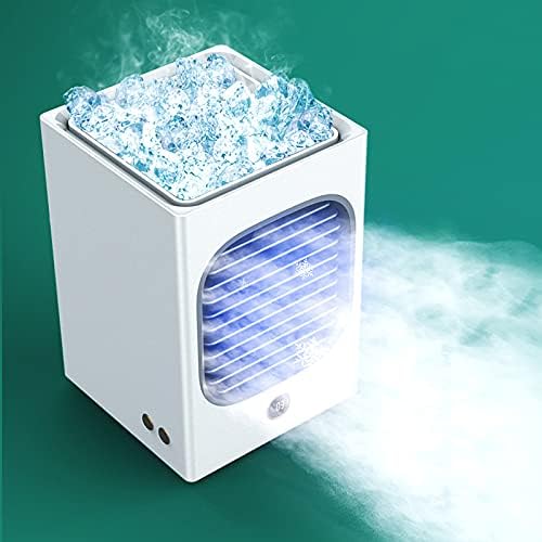 Taşınabilir Klima Fanı, Evaporatif Mini Soğutucu Masa Fanlar ile 180 ml Su Tankı ve Otomatik Kafa Sallayarak, kişisel Kullanım