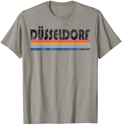 1980'lerin Vintage Tarzı Düsseldorf Almanya T-Shirt