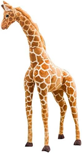 PDGJG Süper Yumuşak Peluş Dolması Zürafa Oyuncak-Yumuşak Orman Hayvan Peluş Oyuncak ve Yastık (Boyut: 80 cm)