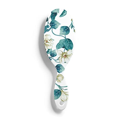 Açık mavi çiçek saç fırçası ıslak ve kuru saçlar için hava yastığı tarak dolaşık açıcı fırça Masaj Kafa derisi Saç Fırçası
