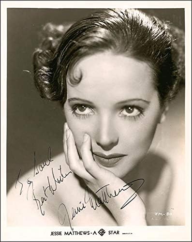 Jessie Matthews-1941 Dolaylarında İmzalanmış Yazılı Fotoğraf