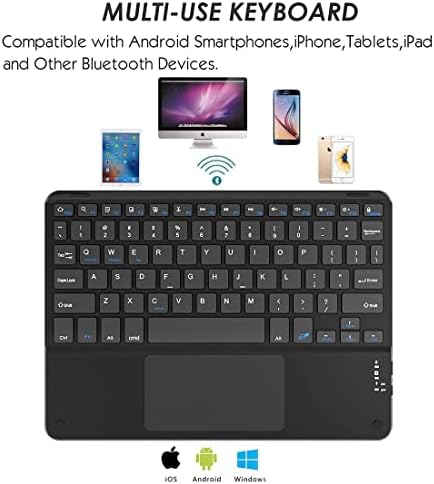 Eoso Paket:iPad 9.7 Klavye Kılıf için iPad 6th Gen 2018-iPad 5th Gen 2017-iPad Pro 9.7-iPad Hava 2 & 1 + Eoso TouchPad Klavye