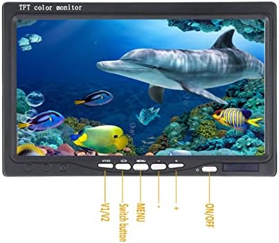 Balık Bulucu 20 M / 30 M/50 M 1000tvl sualtı balıkçılık Video kamera seti 6 ADET LED ışıkları With7 inç renkli monitör dönüştürücü