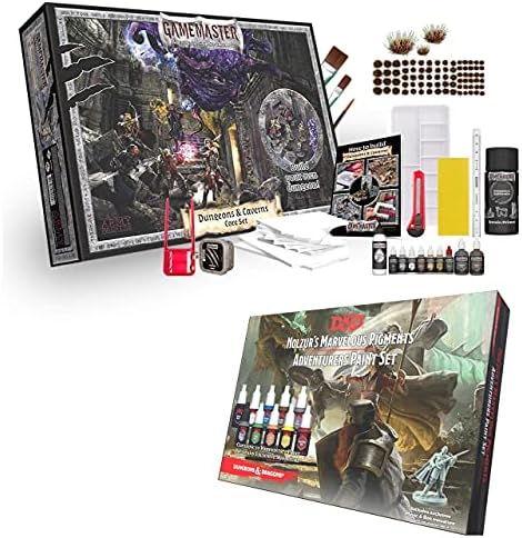 Ordu Ressam Dungeons and Dragons Underdark Boya Seti Paketi ile GameMaster Dungeons & Caverns Çekirdek Seti - Minyatür Boya