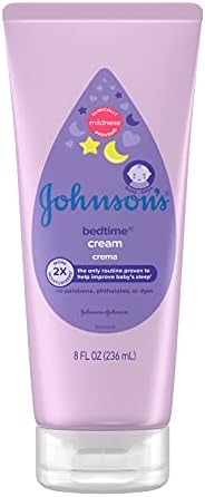 Johnson's Baby Bedtime Nemlendirici Vücut Kremi, Rahatlatıcı Aromalar, Kuru Cildi Rahatlatmak için Gece Bebek Masaj Kremi,