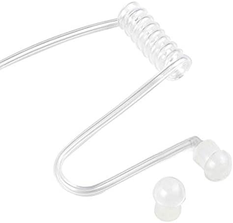 3.5 mm 2 Yönlü Radyo Kulaklık Alıcı / Dinle SADECE Gözetim Kulaklık ile Temizle Akustik Bobin Tüp Kulaklık Ses Kiti için İki