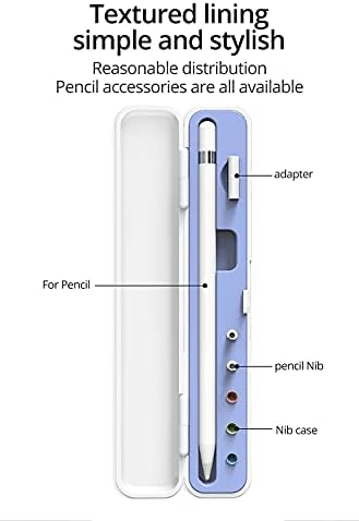 Antetek Kompakt Taşıma Çantası Tutucu Sert Kabuklu Saklama Kutusu, Apple Pencil 1. ve 2. Nesil ile Uyumlu Kılıf, iPad Pencil