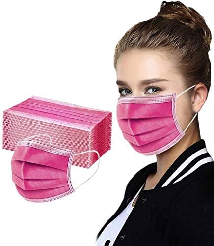 Tek kullanımlık Yüz Maskesi, 10 Paket Siyah Yüz Maskeleri Nefes 3 Kat Filtre Koruma Ağız Kapağı Erkekler ve Kadınlar için