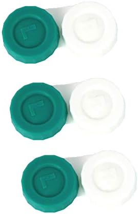 Kontakt Lens Kılıfları 3 adet / Düz Tasarım / Depolama Seyahat Kılıfları / Lensler Tutucu Kutusu / Sol ve Sağ Işaretli ingiltere'de