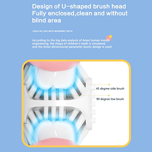 Elektrikli Diş Fırçası, 5 Fırçalama Modu Otomatik Hafıza Fonksiyonu Diş Temizliği için Güvenli Kullanışlı Hızlı Verimli U Şekilli