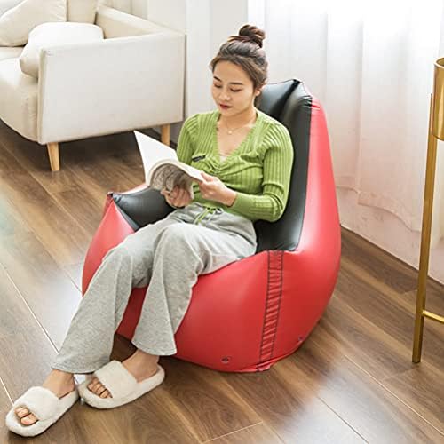 Abaodam Şişme Şezlong Hava Kanepe Sandalye Tembel Kanepe Üçgen Şekilli Şişme Recliner Ev Oturma ve Uzanmanız için