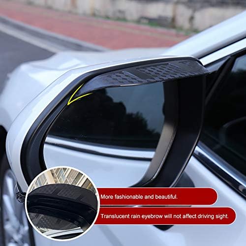 QHCP 1 Pair Plastik Yağmur Kalkanı dikiz aynası Kaş Visor Gölge Kalkanı Yan Kapı Ayna Su Guard Fit Toyota Camry 2018 Için