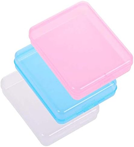 YAWAN 1 adet Küçük Saklama Kutusu, Mini Şeffaf Plastik saklama kutusu Kapaklı Kartları Konteyner Vaka Küçük Şeyler Saklama