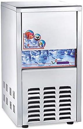 Wotefusi Otomatik Buz Makinesi Paslanmaz Çelik Bağlantısız Buz Makinesi Restoran Cafe Ticari 110 V, 44Lbs / 24 H Üretim