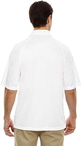 Aşırı Büyük ve Uzun Boylu Kısa Kollu Performans Pike Örme Gömlek (Beyaz 4X-T)