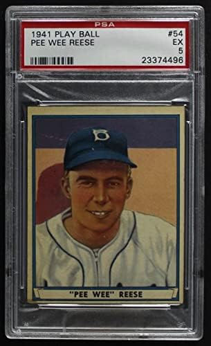 1941 Top Oyna 54 Pee Wee Reese Brooklyn Dodgers (Beyzbol Kartı) PSA PSA 5.00 Dodgers