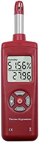 Ev Araçları Dijital Termo-Higrometre Higrometre Sıcaklık Nem Ölçer LCD ekran Aydınlatmalı Termometre (Renk: BK)