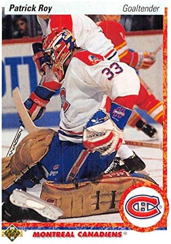 1990-91 Üst Güverte 1990 Komik Top Hologram Varyasyon Hokeyi 153B 6 '0 Yükseklik Patrick Roy Montreal Canadiens Montreal