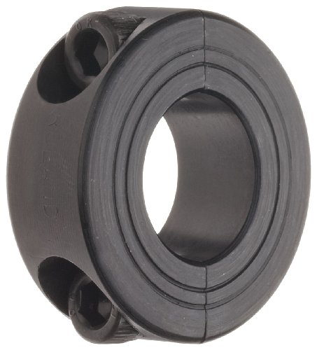 Ruland MSP-50-F Two-Piece Clamping Shaft Collar, Siyah Oksit Çelik, Metrik, 50 mm Çap, 78 mm OD, 19 mm Genişlik