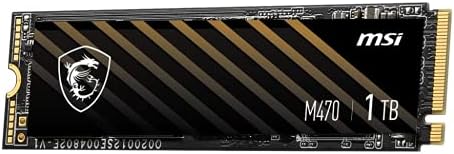 M S I M470 M. 2 2280 1 TB PCI-Express 4. 0x4, NVMe 1.3 3D NAND Dahili Katı Hal Sürücü (SSD)