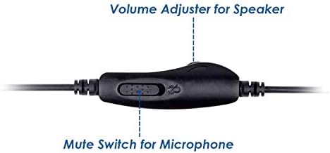 VoiceJoy Mikrofonlu Telefon Kulaklığı 2.5 mm Jaklı Kablosuz Telefonlar için Kablolu Telefon Kulaklığı Artı Diğer Birçok DECT