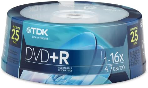 TDK 25 Paket DVD + R Cakebox