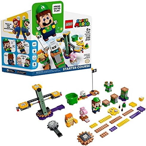 LEGO Süper Mario Maceraları Luigi Başlangıç Kursu 71387 Yapı Kiti; Yaratıcı Çocuklar için Tahsil Oyuncak Playset, Yeni 2021