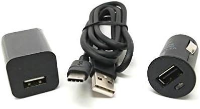 Alcatel 3V (2019) için iş İnce Seyahat Araba ve Duvar Şarj Kiti USB Tip-C Kablo içerir! (1.2A5. 5W)