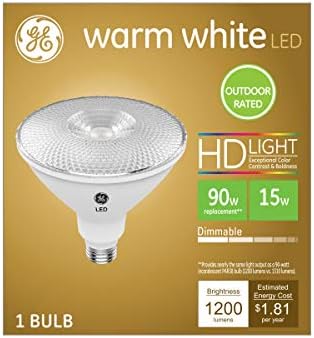 GE Aydınlatma Kısılabilir LED Ampul, PAR38 İç ve Dış Mekan Işıklandırması, 15 Watt (90 Watt Değiştirme), Yumuşak Beyaz, 6 Paket