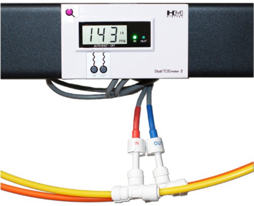 HM Dijital DM-2 Ticari In-Line Çift TDS Monitör, 0-9990 ppm Aralığı, + / -2 % Okuma Doğruluğu