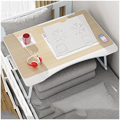 lwl Ayarlanabilir Laptop Standı yatak masası, Çekmece / Kart Yuvası / Bardak Tutucu / Braket / Katlanır Bacak Taşınabilir Yatak