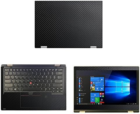 decalrus-Koruyucu Çıkartması ıçin Lenovo ThinkPad Yoga L380 (13.3 Ekran) Laptop Siyah Karbon Fiber kılıf Kapak wrap CFlenovoThnkpadYoga_L380Black