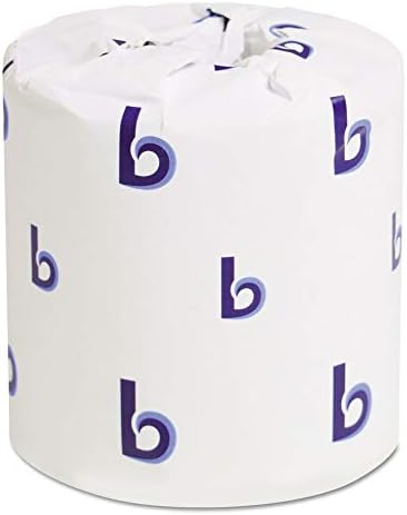 Boardwalk 6180 İki Katlı Tuvalet Kağıdı, Beyaz, 4 1/2 x 3 Yaprak, 500 Yaprak / Rulo, 96 Rulo / Karton