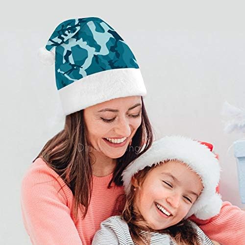 Noel Santa Şapka, Kamuflaj Desen Noel Tatil Şapka Yetişkinler için, Unisex Konfor Noel Şapkalar için Yeni Yıl Şenlikli Kostüm
