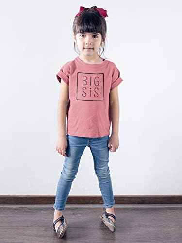 Zeytin Seviyor Apple Büyük Sis Kare Kardeş Ortaya Duyuru Gömlek için Bebek ve Yürümeye Başlayan Kız Kardeş Kıyafetler