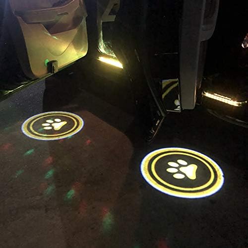 2 Adet Evrensel Kablosuz Araba Projeksiyon Led Projektör Kapı Gölge ışık Hoşgeldiniz ışık lazer amblem Logo lambaları kiti,