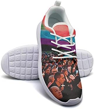 Gay Pride Gökkuşağı Bayrağı Erkek Düz Tabanlı rahat ayakkabılar Rahat Klasik koşu Ayakkabıları