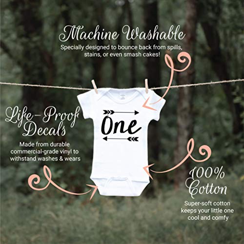 Bump ve Ötesi Tasarımlar Çocuk Doğum Günü Gömlek Erkek Bebek Ilk Doğum Günü Bodysuit (12-18 Ay) Beyaz