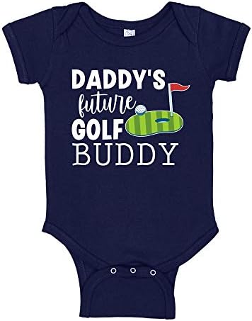 Babanın Gelecekteki Golf Arkadaşı (Anne, Büyükbaba, Büyükanne, Amca, Teyze ile Özelleştirin) Bebek Bodysuit / Yürümeye Başlayan