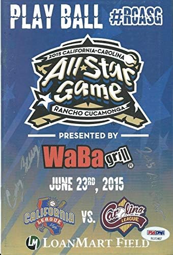 Cody Bellinger İmzalı Rancho Quakes All-Star Oyun Programı 2015 All Star PSA İmzalı MLB Dergileri