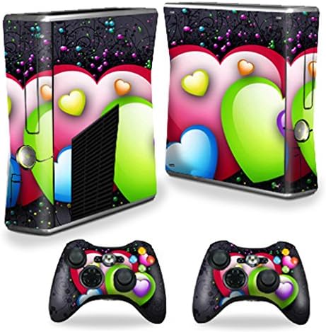 Microsoft Xbox 360 S Slim ile Uyumlu MightySkins Cilt + 2 Denetleyici Skins wrap Sticker Skins Beni Sev