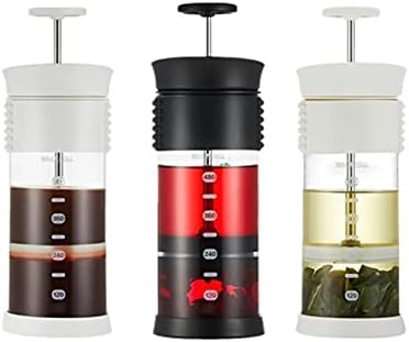 YXBDN 480 ml cezve Manuel Fransız Presler Pot Kahve Makinesi Filtre Pot Percolator Aracı için Çay Kahve (Renk: Beyaz)